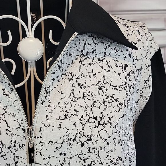 Ravel black and white full zip jacket Size M - Picture 4 of 11
